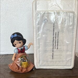 Precious Moments Snow White Figurine - Blue and Brown